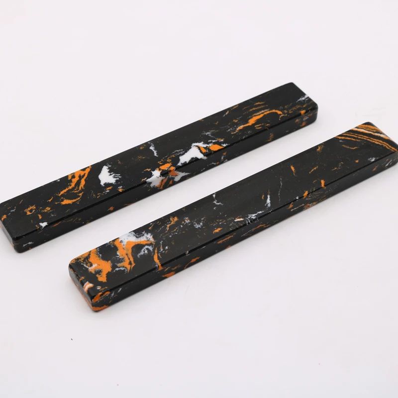 黑金花大理石镇尺书法绘画镇纸压宣纸石质书镇压纸石头文房用品