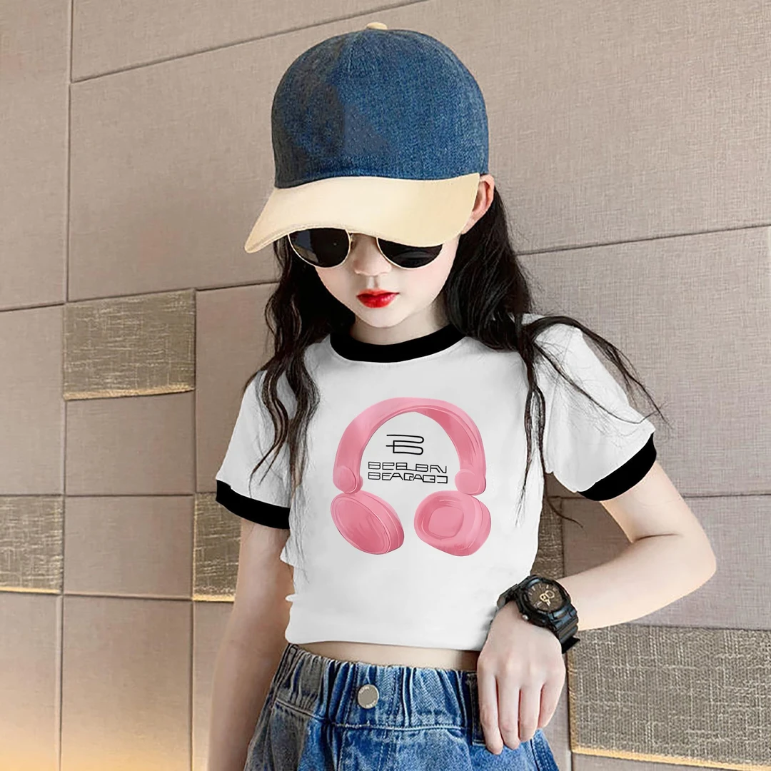 女童夏装T恤儿童衣服时尚小女孩洋气衣服时髦宝宝上衣网红半袖潮t