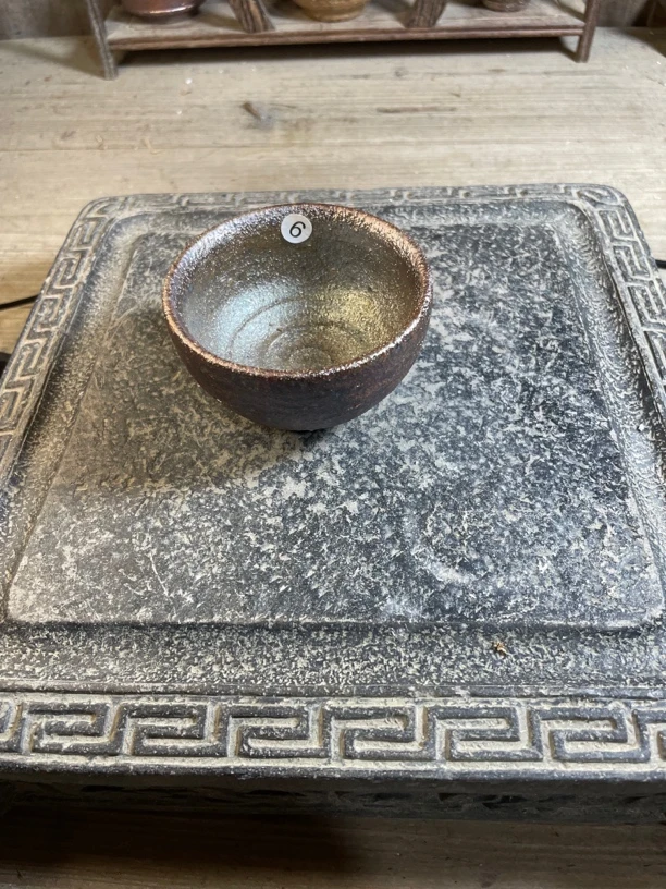 柴烧粗陶自然裸烧个人杯