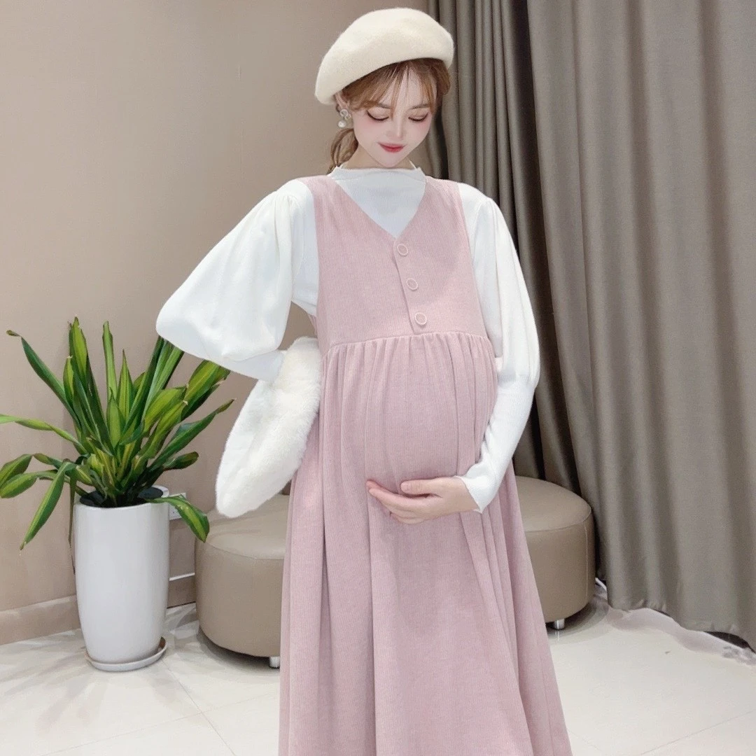 【半糖主义】孕妇装孕妇连衣裙孕妇装春秋孕妇装可哺乳新款