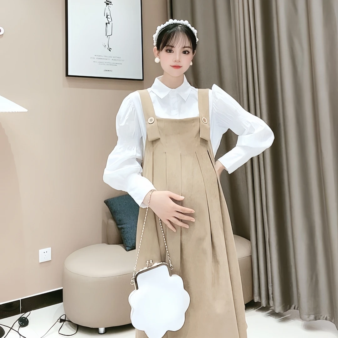 【奶油泡芙】孕妇时髦秋季高级感两件套仙女减龄