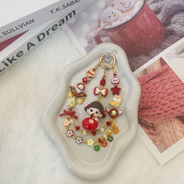 合金手机链我爱吃水果系列妹妹改娃可爱风手机挂件