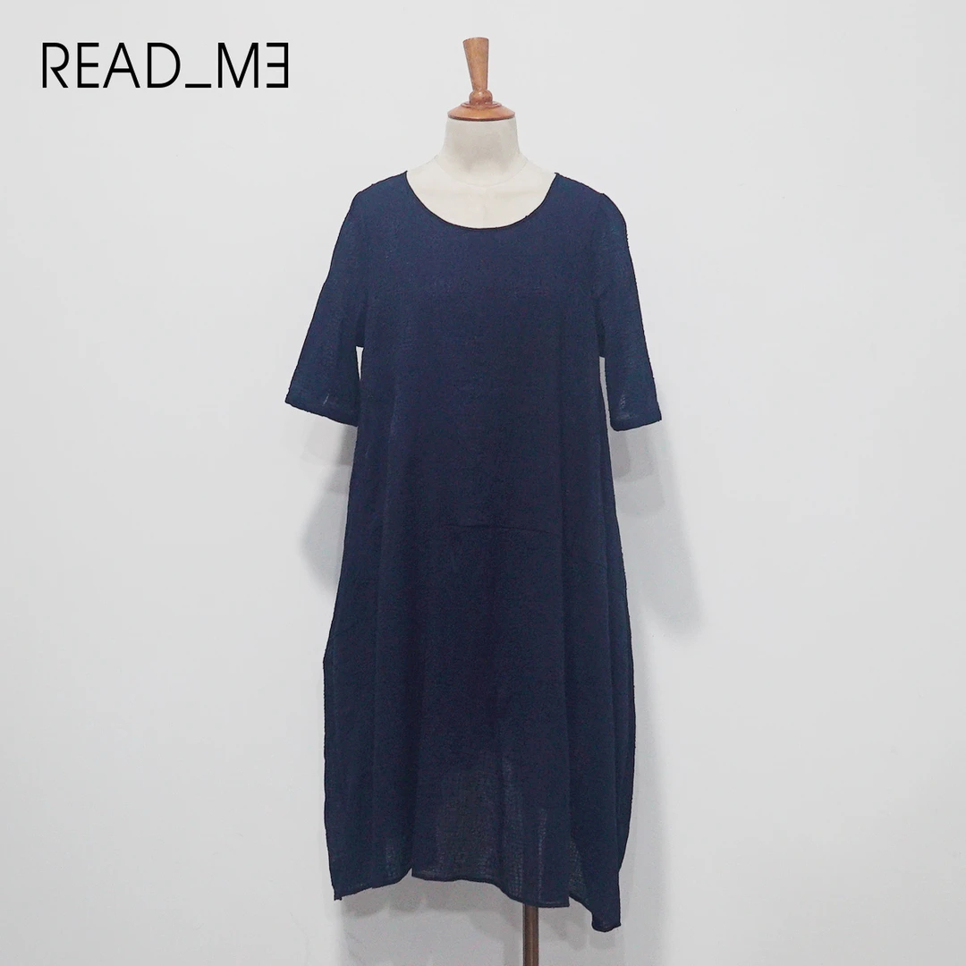 READMET20833288提花结构款连衣裙休闲长款宽松时尚女士气质