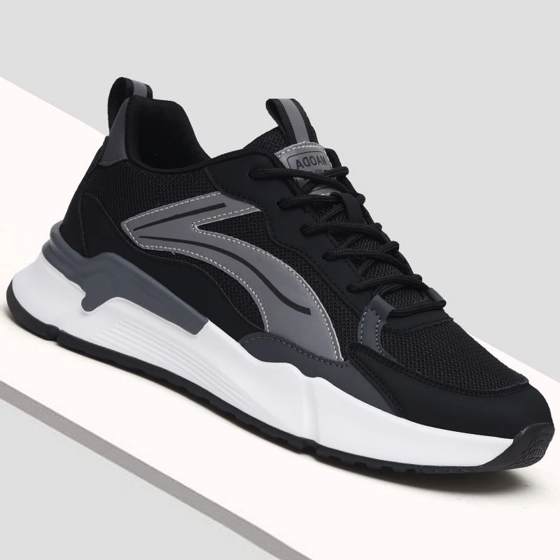 男鞋2025秋季新款透气网面男士运动鞋轻便百搭软底休闲鞋子男潮流