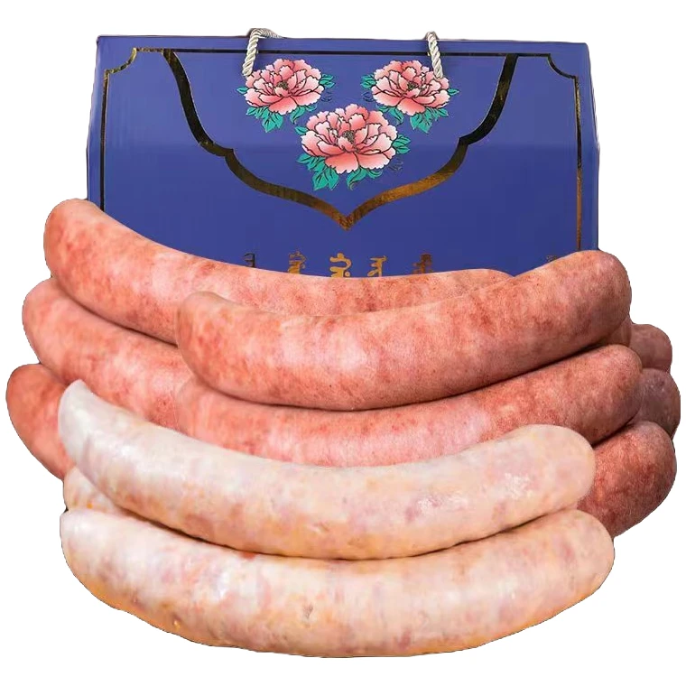 严选新鲜猪后腿肉手工制作多种口味咸香香肠（礼盒）新旧包装混发