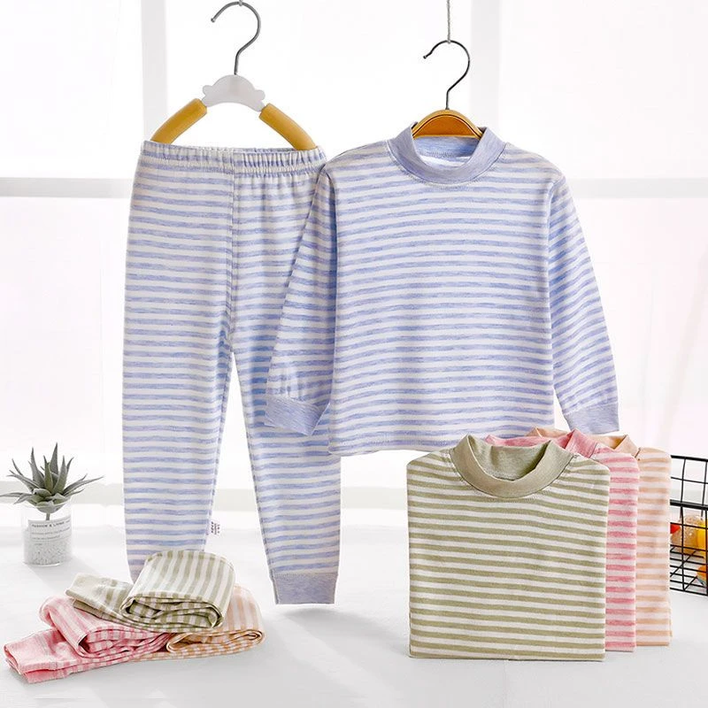 儿童秋衣秋裤套装男女童纯棉保暖内衣大童宝宝全棉衣服童装两件套