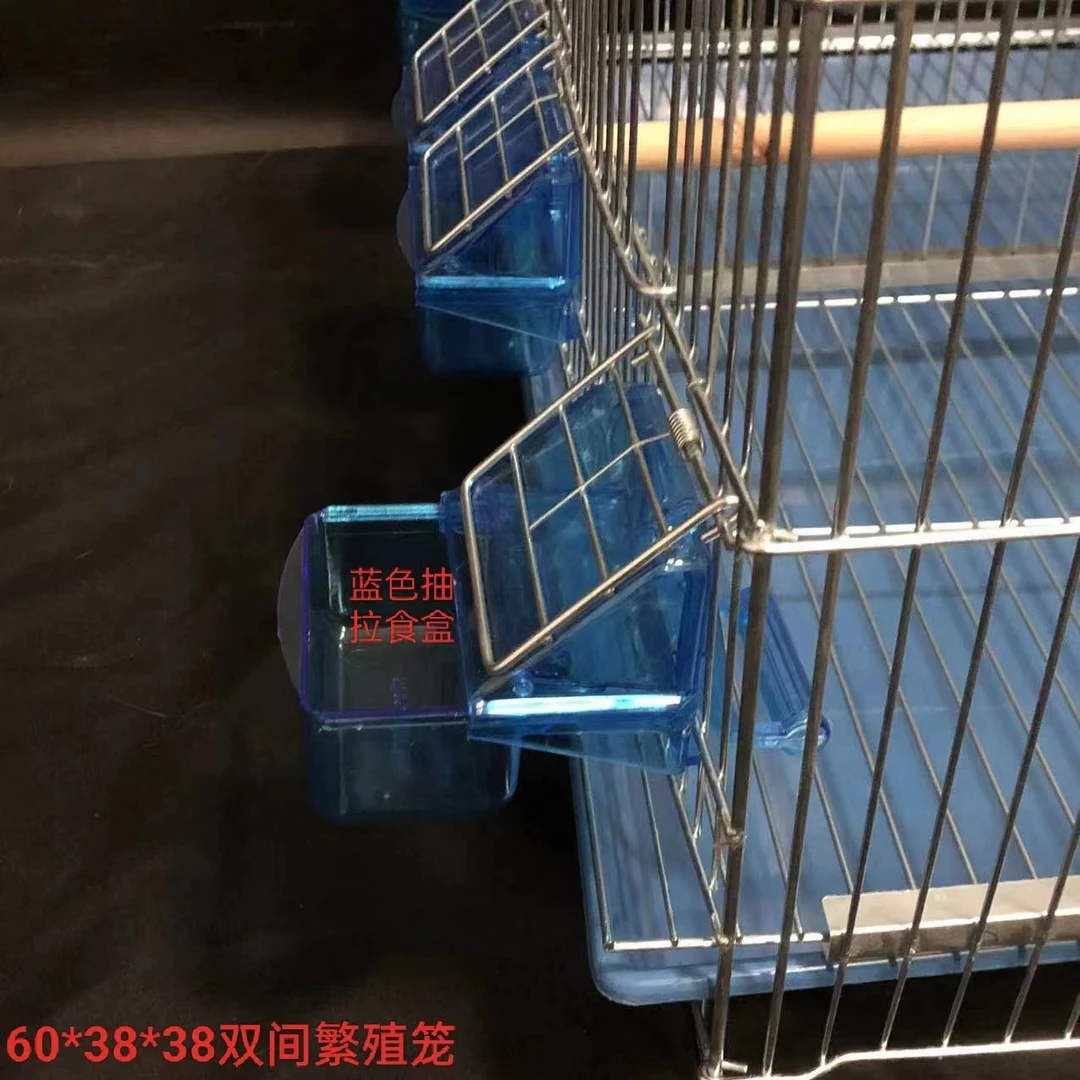 鸟笼折叠电镀锌活底双间玉鸟丝雀鹦鹉大头抱窝笼子定制繁殖笼加粗