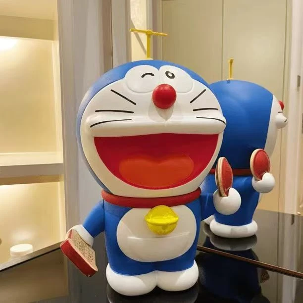 哆啦a梦摆件大笑哆啦A梦可爱桌面摆件动漫周边电视柜玄关必备