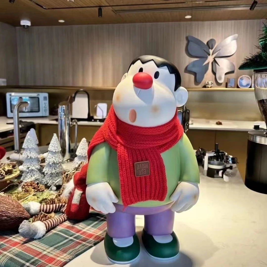 【高质量专供胖虎】大号胖虎送围巾送胖虎支架玄关桌面装饰品摆件