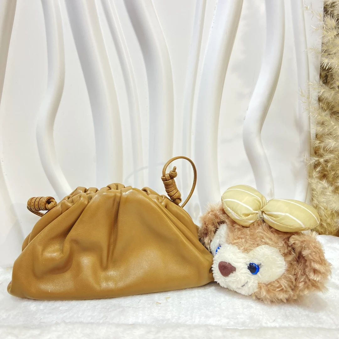 95新 BOTTEGA VENETA/葆蝶家 葆蝶家黄色云朵包