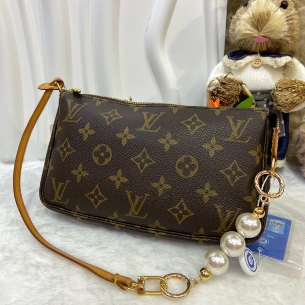 95新 LouisVuitton/路易威登 全原老花大麻将 腋下包 可斜挎