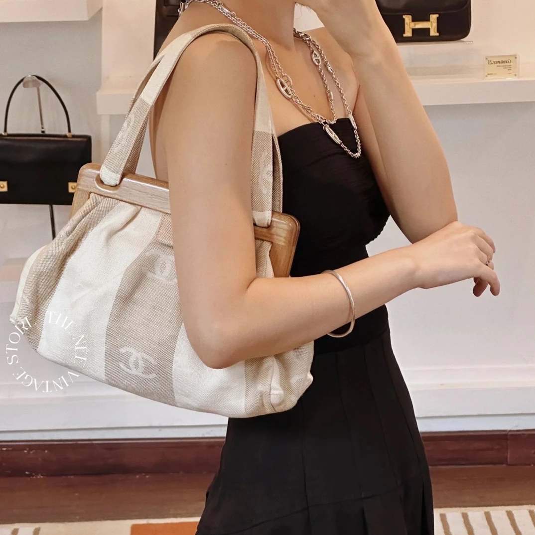 95新 Chanel/香奈儿 全原复古风 手提包腋下包