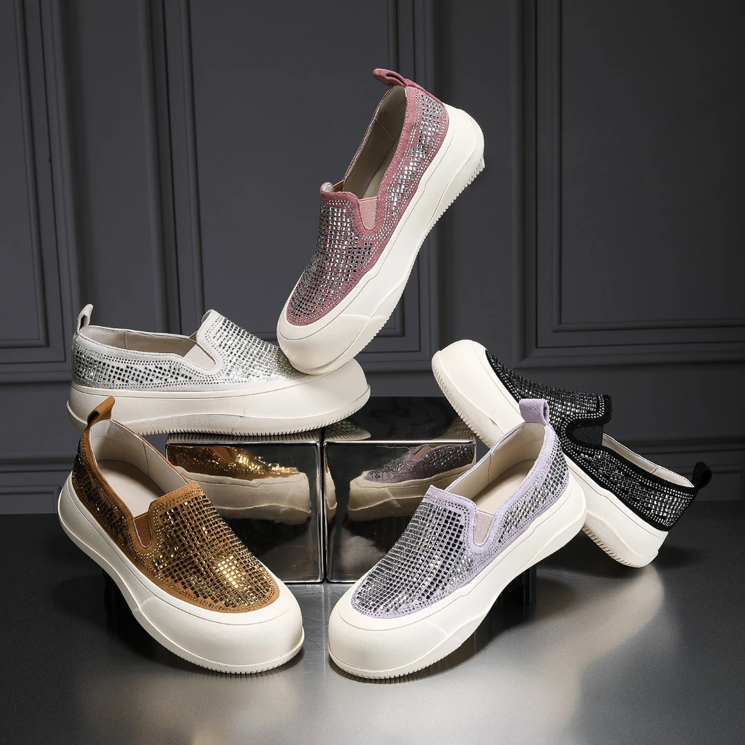 【现货福利】增高5cm时尚厚底增高潮流透气百搭女士休闲鞋22156-12