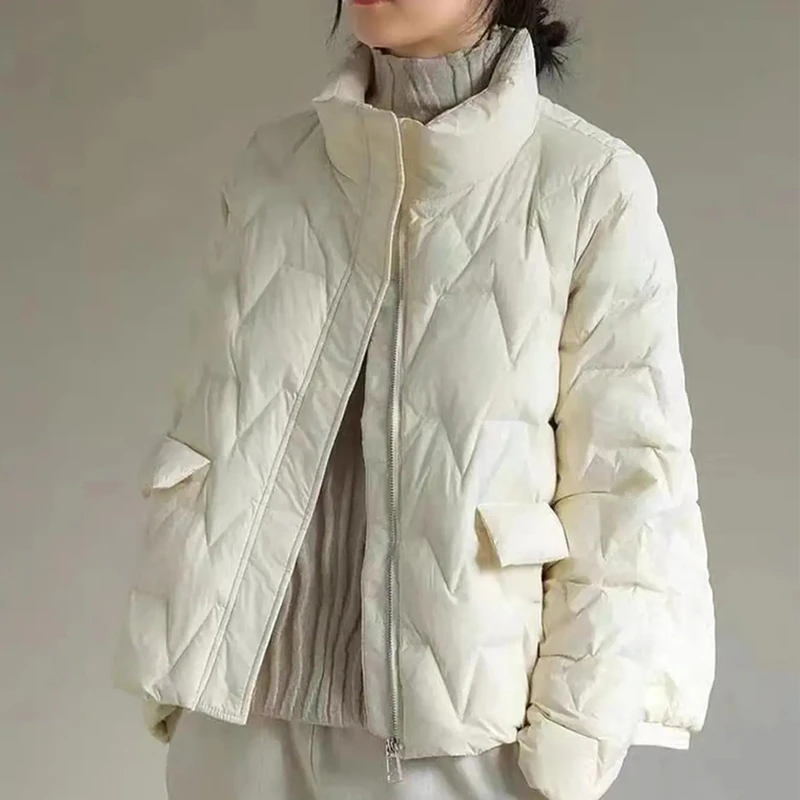 外套羽绒服立领时尚冬季棉服百搭韩版