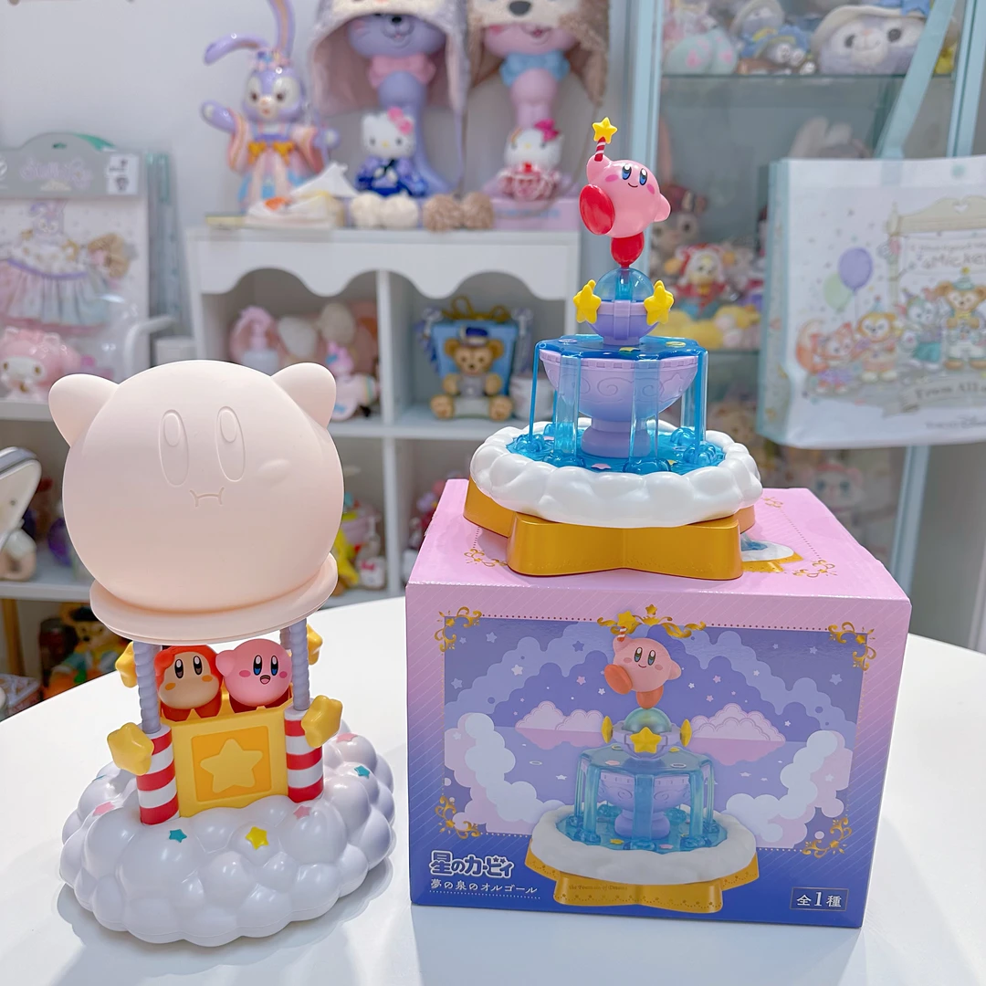 正版任天堂星之卡比拍拍灯卡比公仔旋转音乐盒圣诞礼物小夜灯触控