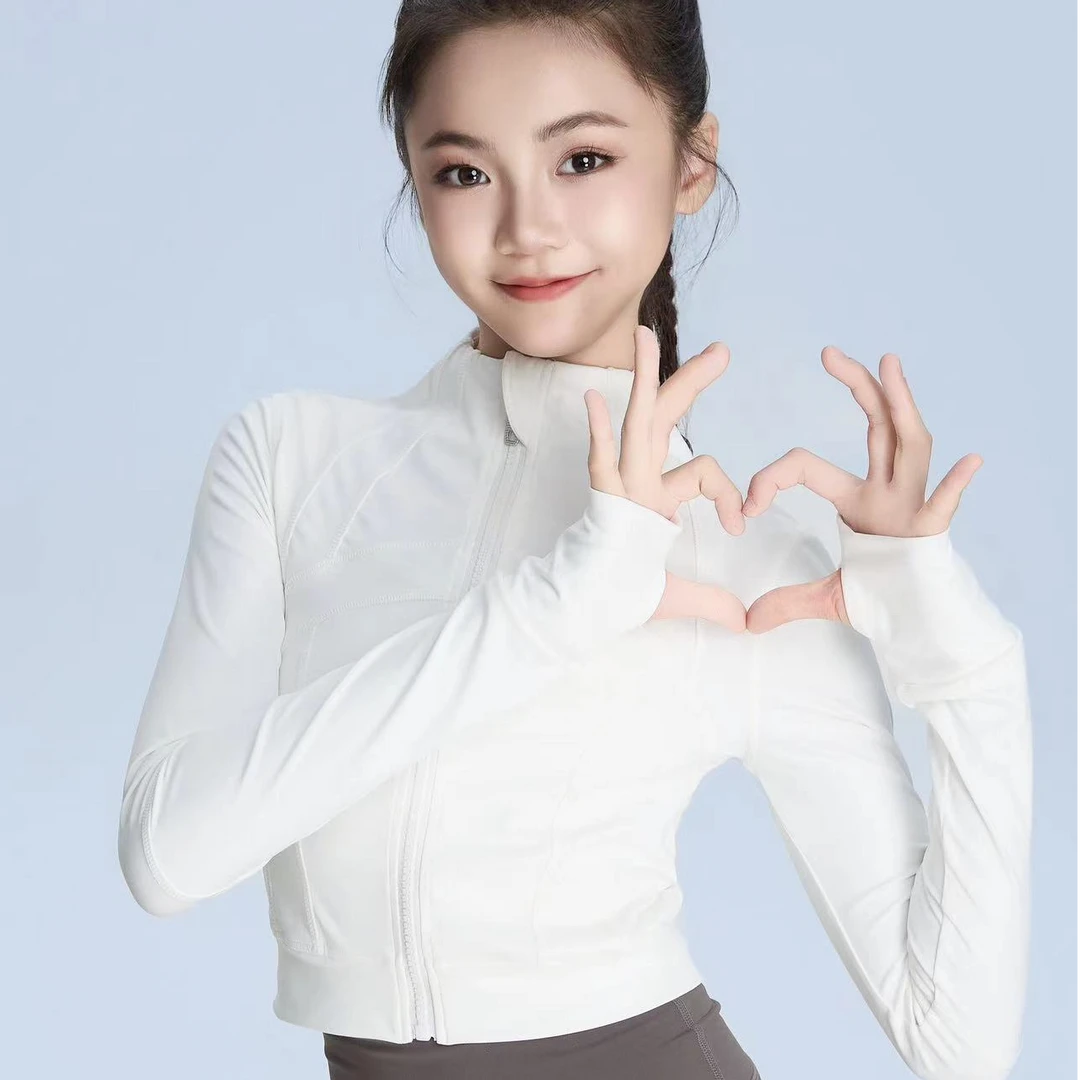 舞导升️ 显瘦运动瑜伽健身长款修身小外套常规6707