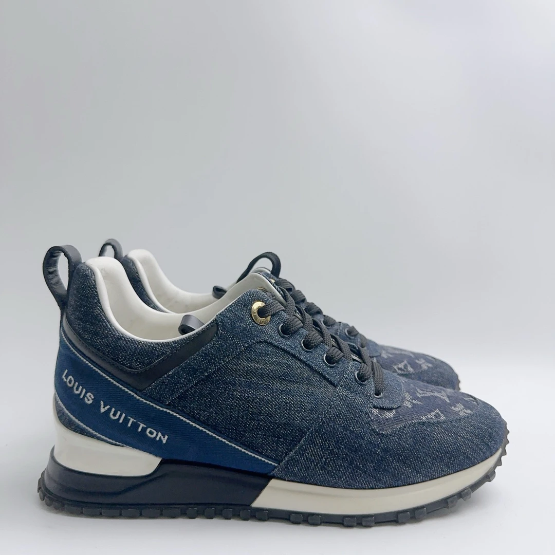 35.5码/98新/lv/路易威登 牛仔满印runaway运动鞋/ys00117