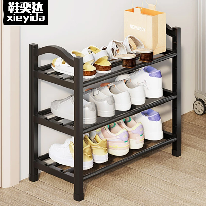 多层简易鞋架家用防尘带布罩出租房收纳鞋架门口可自由拆装鞋架子