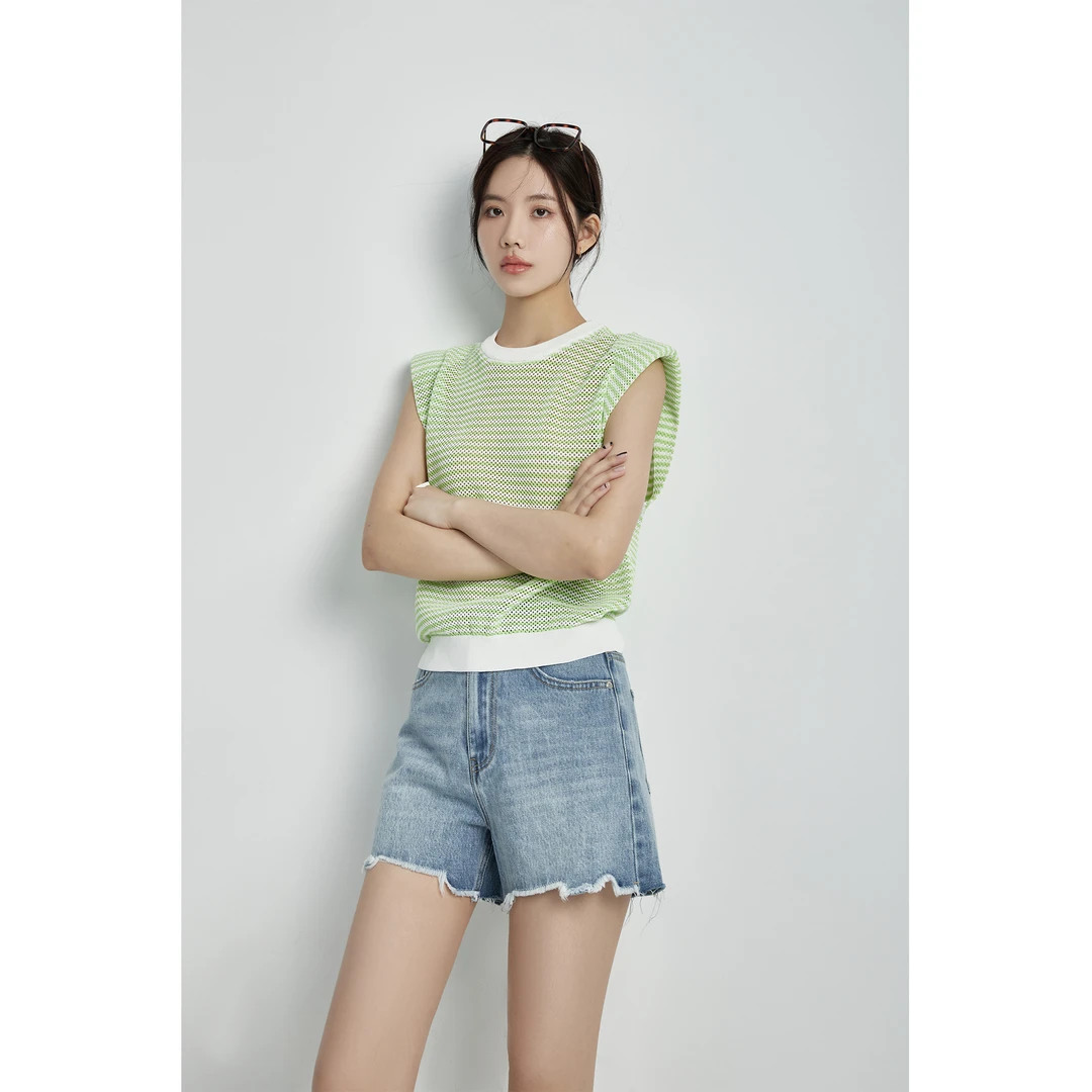 牛仔裤2023新款夏季高腰经典复古百搭休闲裤子C2105147ND5