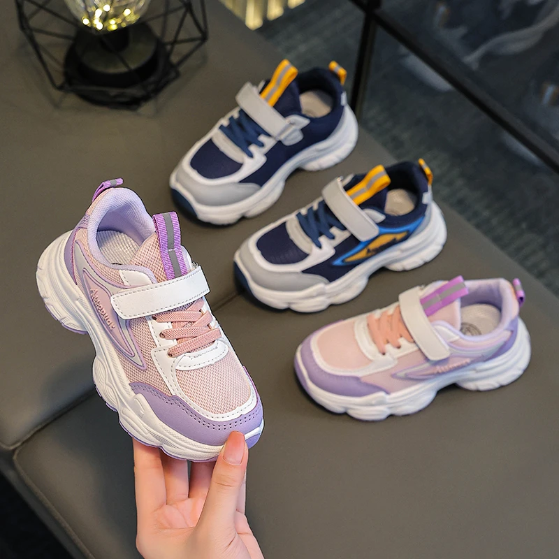 老爹鞋儿童春夏季新款女童运动鞋网面透气松糕鞋男童休闲鞋子潮牌