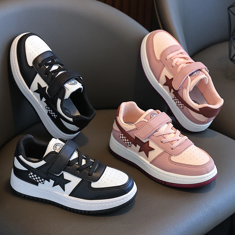 儿童板鞋童鞋春季新款爆款男童鞋春夏款运动鞋潮牌小白鞋女童帅气