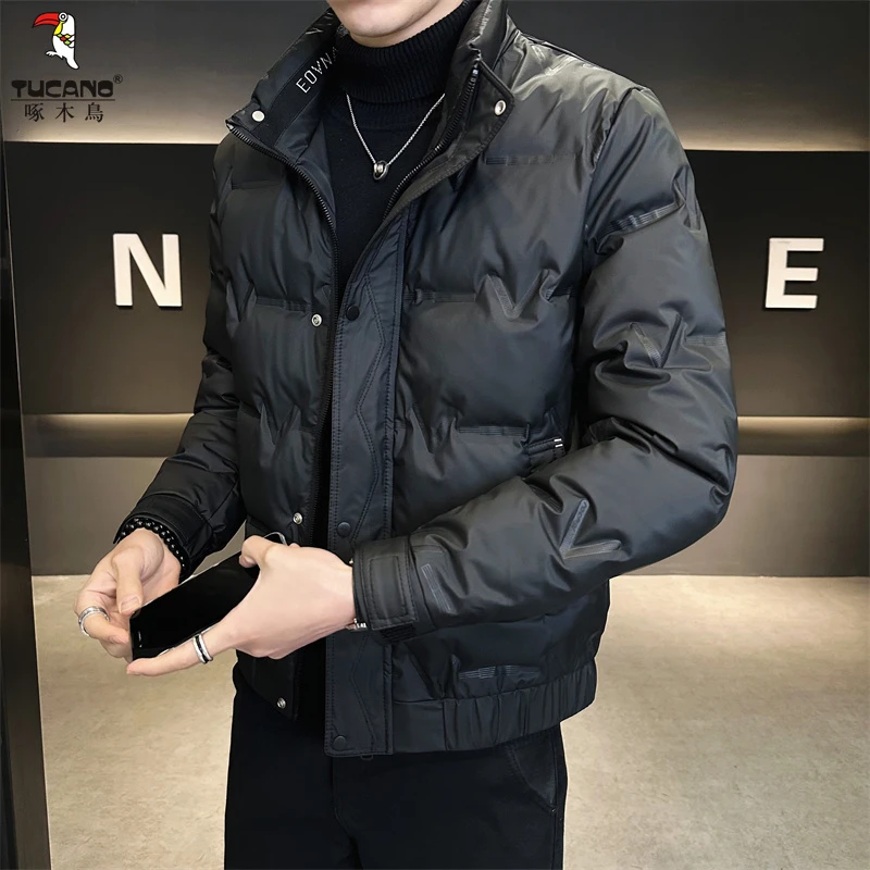 TUCANO/啄木鳥羽绒衣冬季男士时尚纯色简约男装羽绒服2024新款潮
