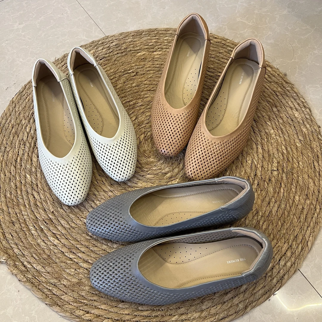 舒适休闲百搭夏季软底复古编织浅口妈妈鞋