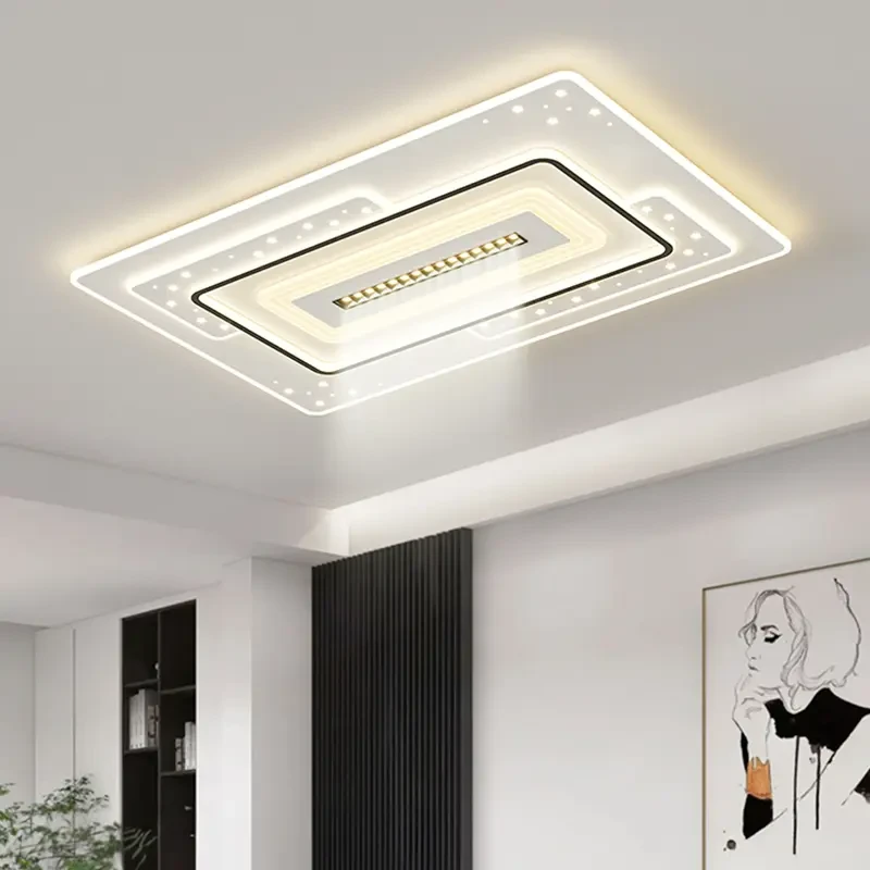 简约家用智能语音客厅灯高亮卧室吸顶灯全光谱书房护眼灯具