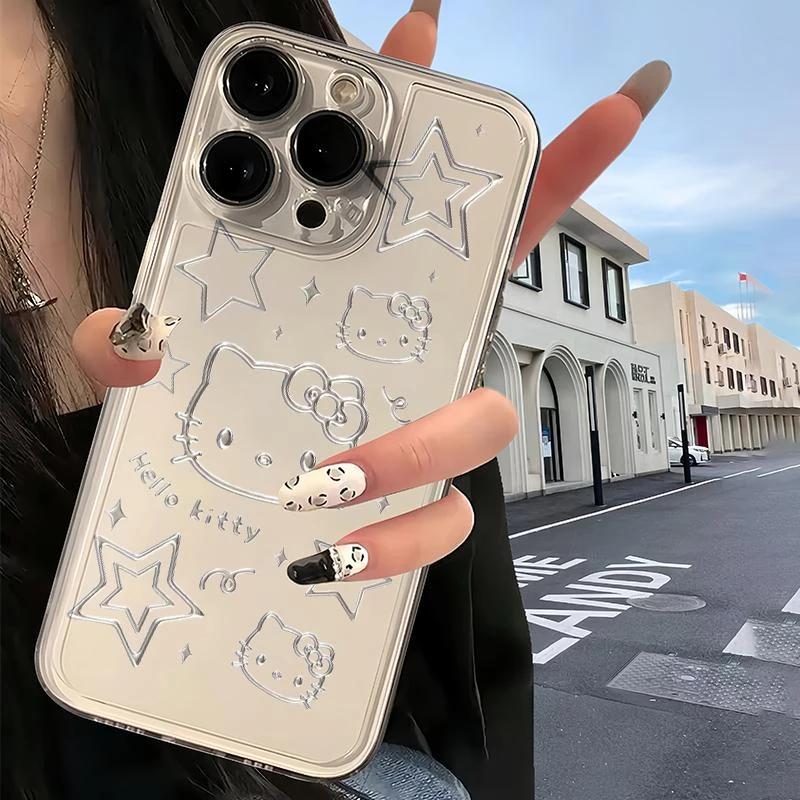星星凯蒂猫iPhone15/14手机壳13龙年太空壳软胶苹果13/12/11软壳