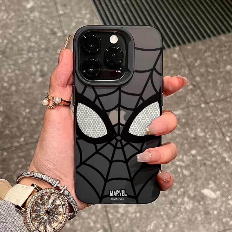潮酷蜘蛛侠iPhone15/14手机壳13龙年元气壳新款苹果13/12/11软壳