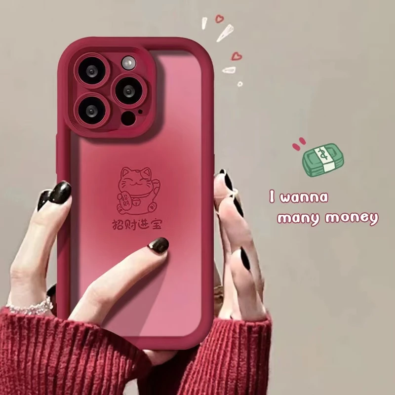 招财进宝iphone15PRO苹果手机壳14promax软胶13高级12/11/XSXR78P