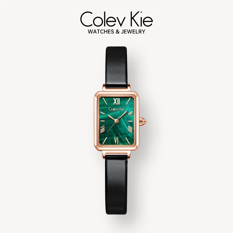 ColevKie【官方正品】爆款CK方糖小绿表高颜值手表女款时尚百搭潮流