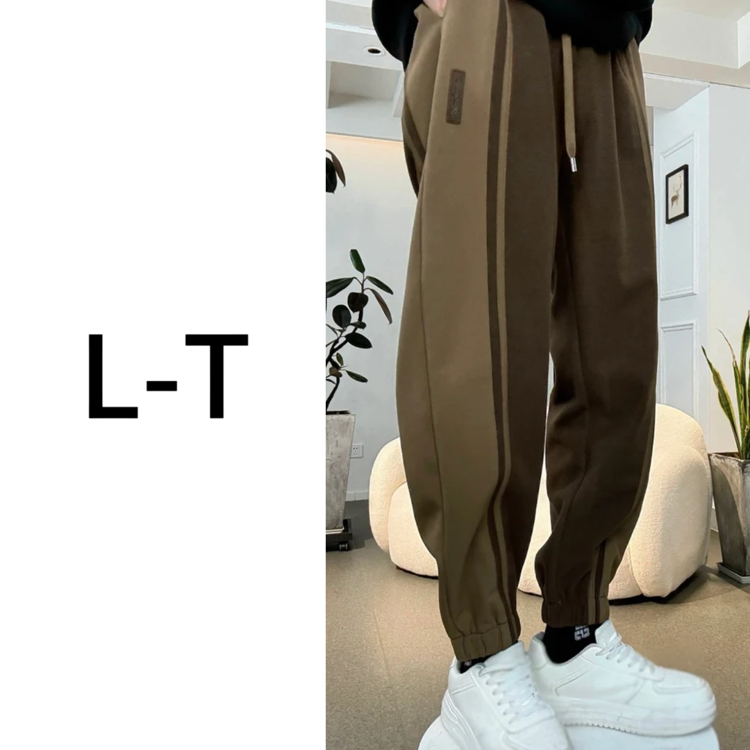 （熙品）秋冬男休闲百搭宽松潮流抽绳韩版显瘦休闲卫裤K-090