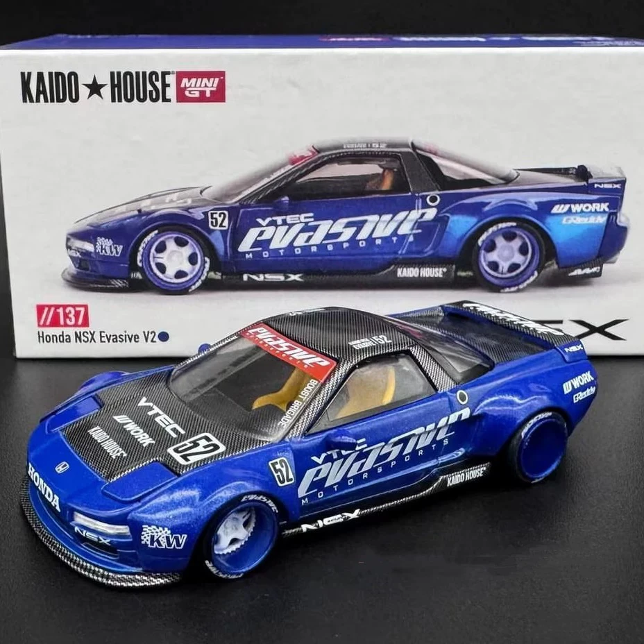 KaidoHouse x Minigt 1:64 本田 NSX Evasive V2 蓝色 车模 137