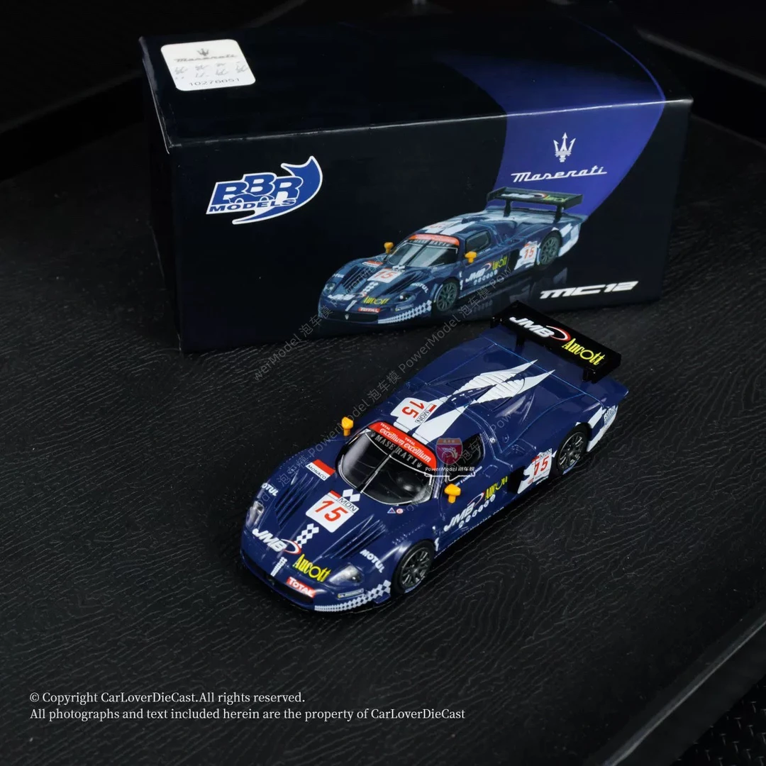 BBR 64 玛莎拉蒂 Maserati MC12 Stradale 15 JMB 蓝色 合金车模
