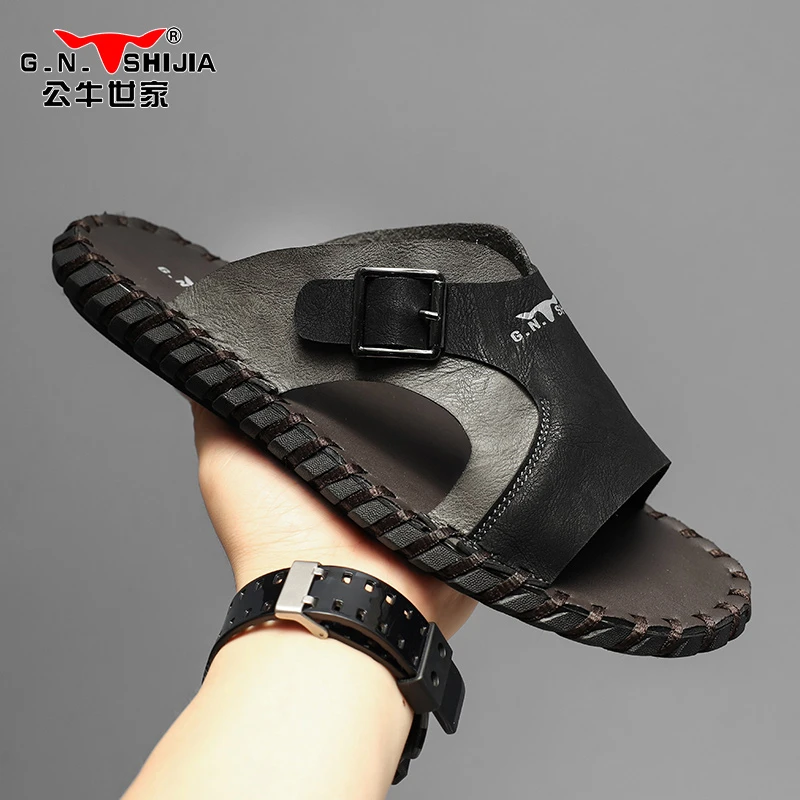 公牛世家2025年夏季新款拖鞋凉鞋沙滩鞋男款夏天时尚休闲潮流