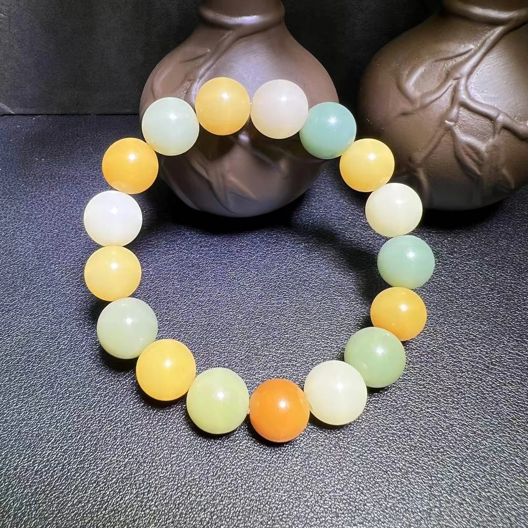 S7334-卡12左右-高油润五彩菩提手串-