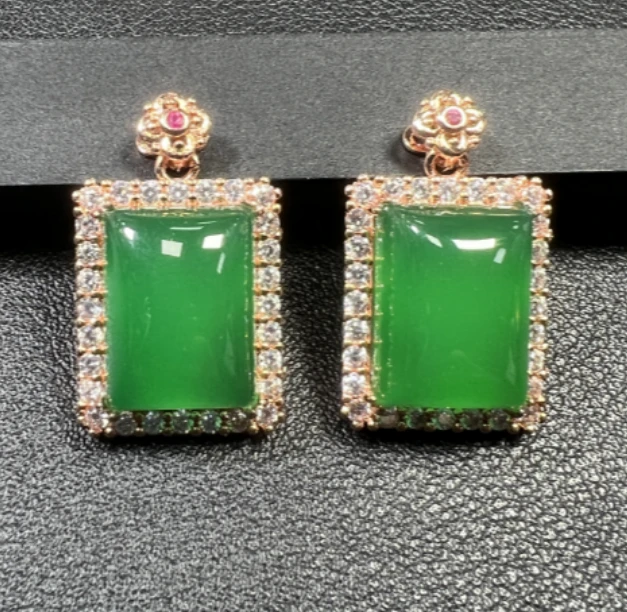 ST1585-冰翠芙蓉绿玛瑙无事牌吊坠-多样只发一件配绳-