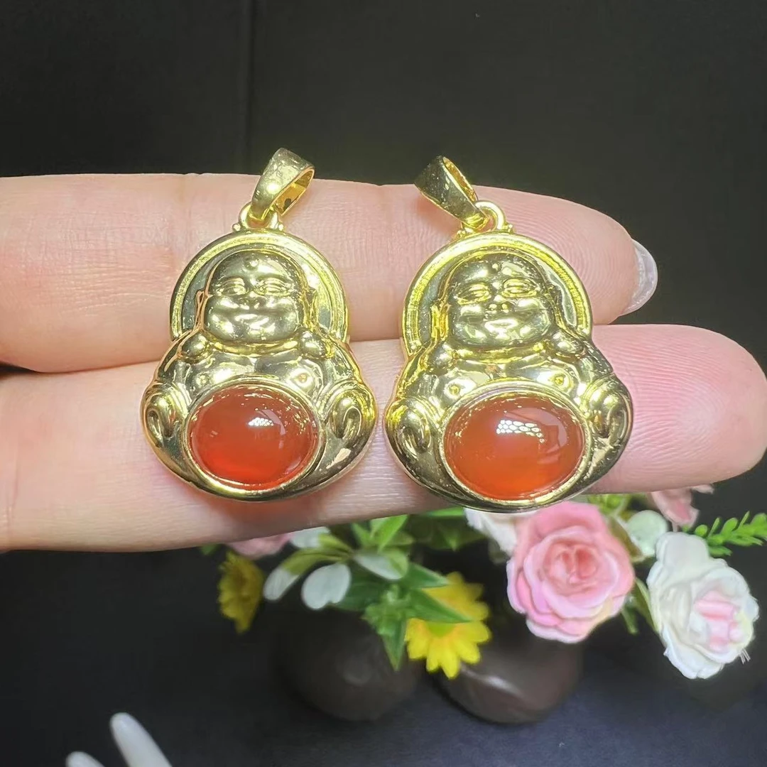 面面来财珠宝q2-ST7463-红玛瑙红佛公-配绳子多样性发其一