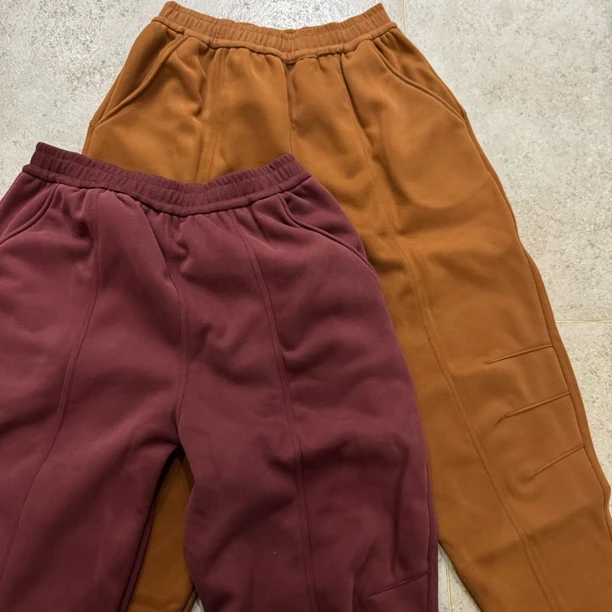 山茶服装店｜冬季加厚哈伦裤时尚百搭棉麻女裤