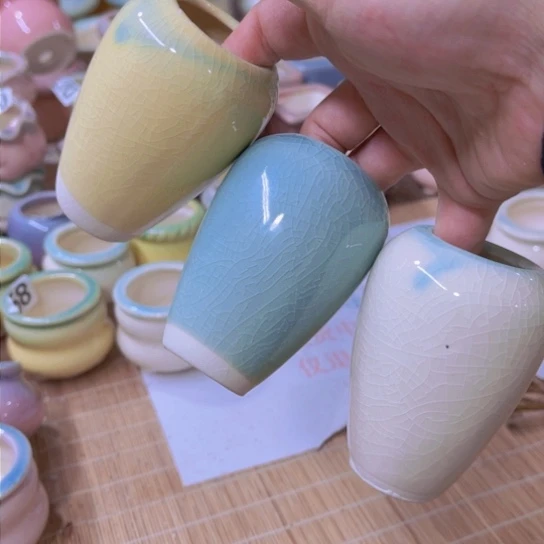 红陶陶瓷高温白泥，默认手工微瑕