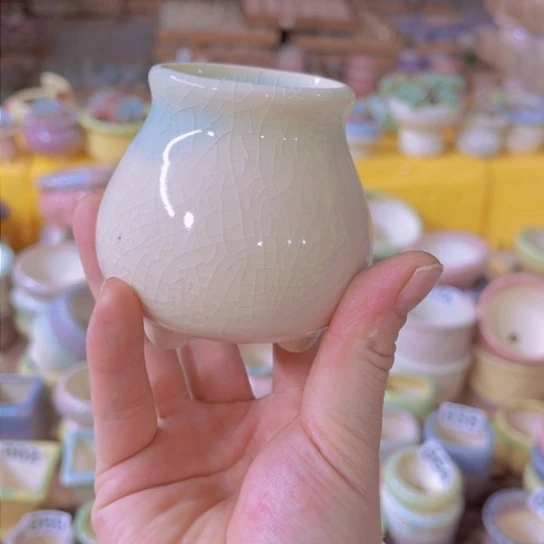 红陶陶瓷高温白泥，默认手工微瑕