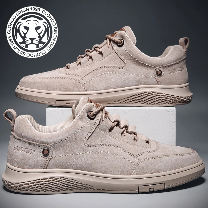 【其乐虎】休闲男士系带运动男鞋透气软底潮鞋防滑百搭春季低帮秋季