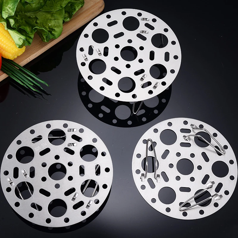 304不锈钢加厚伸缩蒸架家用蒸蛋架蒸鱼厨房多功能包子馒头蒸菜架