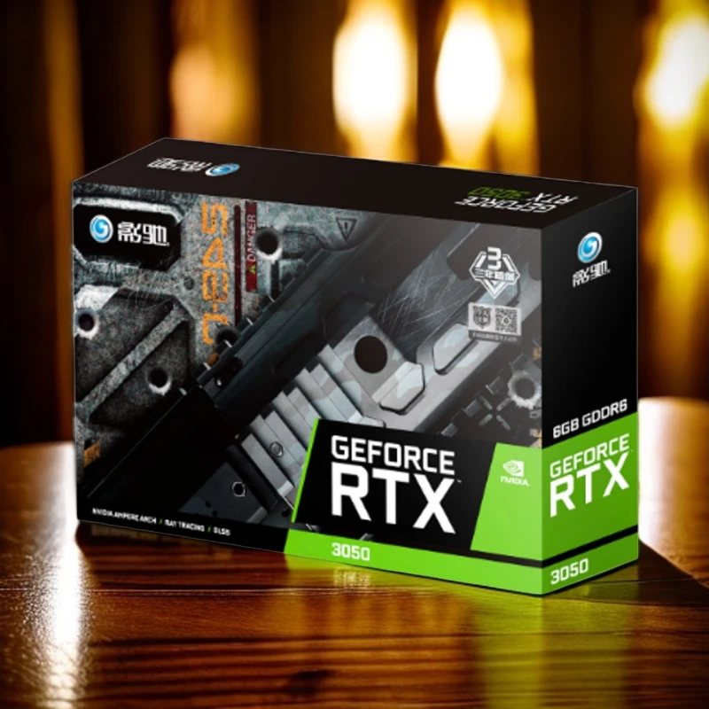 全新正品盒装RTX3050-6G虎将/黑将图形设计渲染视频剪辑台式显卡