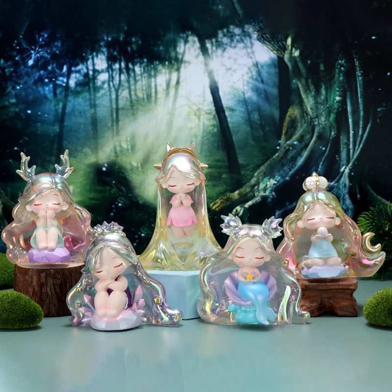 正品白日梦精灵盲盒带灯发光可爱卡通美少女手办桌摆送闺蜜生日礼