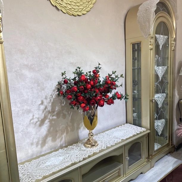 绳线香槟色方巾桌旗桌布