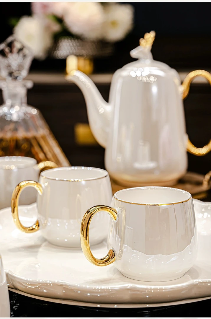 【新疆包邮】新居杯子套装茶具陶瓷茶杯水杯家