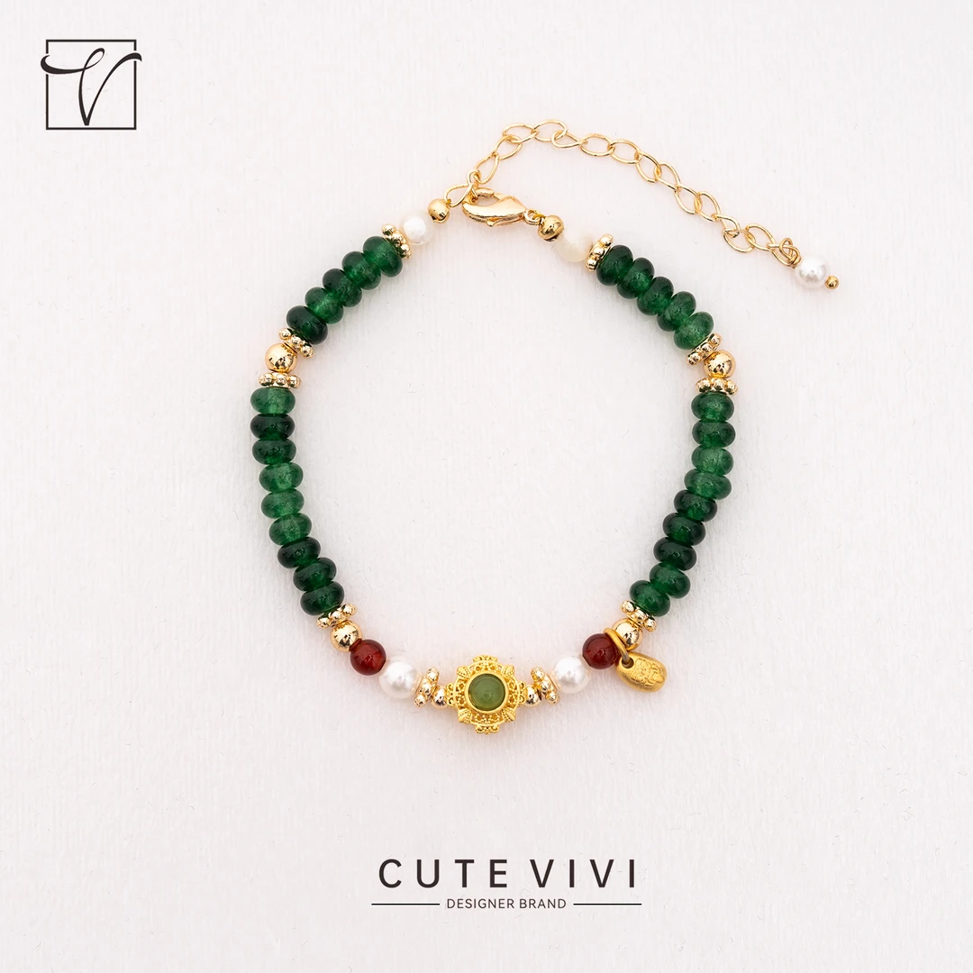 铜合金合成锆石手镯 铜合金手链 经典百搭款气质手链-ZE291-65