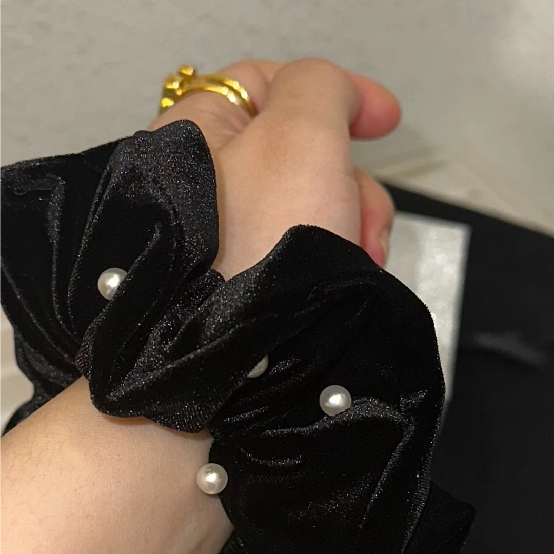KQ fashion轻奢素款ins百搭发绳复古简约高弹力发圈KQF0172